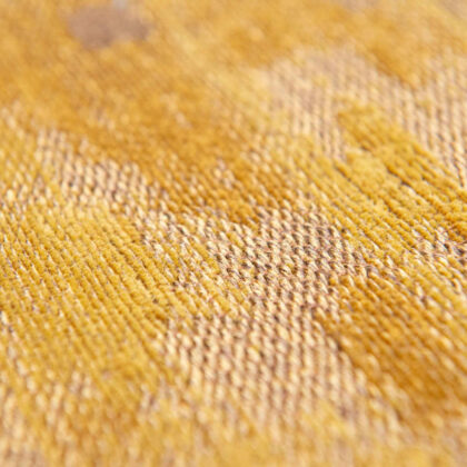 3' X 5' Yellow and Brown Abstract Non Skid Area Rug
