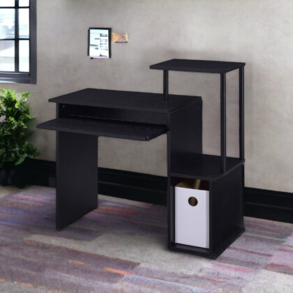 37" Black Computer Desk
