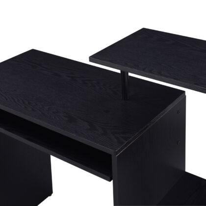 37" Black Computer Desk