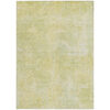8' X 10' Gold Abstract Washable Non Skid Indoor Outdoor Area Rug