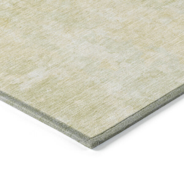 8' X 10' Gold Abstract Washable Non Skid Indoor Outdoor Area Rug