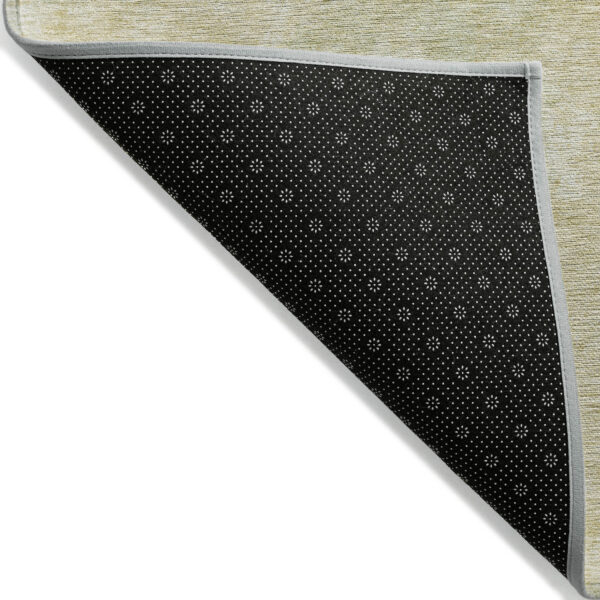 8' X 10' Gold Abstract Washable Non Skid Indoor Outdoor Area Rug