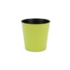 5" Lime Green Recycled Plastic Indoor Outdoor Round Pot Planter