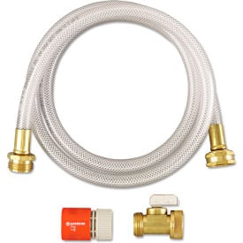 Diversey™ RTD® Water Hook-Up Kit 3/8"" Dia. x 5'L Hose White/Gold