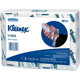 Kleenex C-Fold Paper Towels 10-1/8"" X 13-1/7"" White 16 Packs/Case - KIM88115