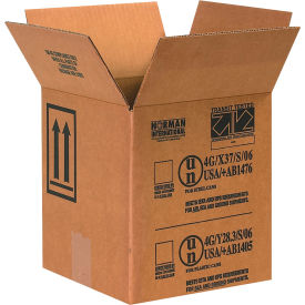 Global Industrial Haz Mat Boxes For 1 Gallon Paint Can 8-1/2""L x 8-1/2""W x 9-5/16""H Kraft