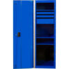 Extreme Tools RX Side Locker 3 Drawers & 4 Shelves 24""W x 30""D x 60-7/8""H Blue with Black Handles