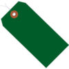 Global Industrial Plastic Shipping Tag Pre-Wired 6-1/4""L x 3-1/8""W Green 100/Pack