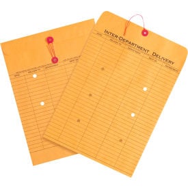 Global Industrial™ Inter-Department Envelopes 10""W x 13""L Kraft 100/Pack