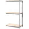 Global Industrial 3 Shelf Heavy Duty Boltless Shelving Add On 48""Wx12""Dx84""H Wood Deck USA