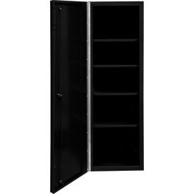 Extreme Tools DX Side Locker 5 Shelves 19""W x 21""D x 56-1/2""H Matte Black with Black Handle
