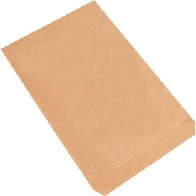 Global Industrial™ Flat Merchandise Bags #7 7-1/2""W x 10-1/2""H Kraft 2000/Pack