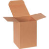 Global Industrial Reverse Tuck Folding Cartons 4""L x 4""W x 6""H Kraft 250/Pack