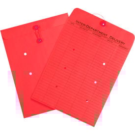 Global Industrial™ Inter-Department Envelopes 10""W x 13""L Red 100/Pack