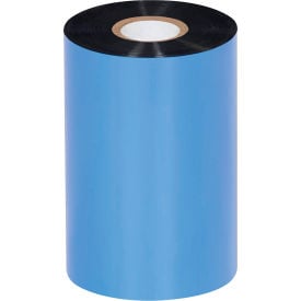 Global Industrial Zebra Thermal Transfer Ribbons 4-5/16""W x 1476'L Wax/Resin Blk 24 Rolls/Case