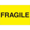 Tape Logic® Labels with ""Fragile"" Print 3""L x 2""W Fluorescent Yellow Roll of 500