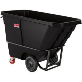 Suncast®Towable/Forkliftable Standard Duty Plastic Tilt Truck 1 Cu. Yd. Cap1300 Lbs. Cap Blk