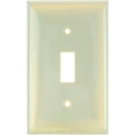 Sunlite® Toggle Switch Plate 1-Gang Ivory Pack of 12