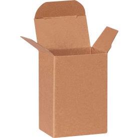 Global Industrial Reverse Tuck Folding Cartons 2""L x 1-1/4""W x 3""H Kraft 1000/Pack