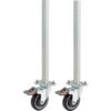 Replacement Caster & Leg Set of 2 for Global Industrial Powered Roller Conveyors