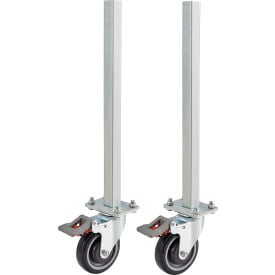 Replacement Caster & Leg Set of 2 for Global Industrial™ Powered Roller Conveyors