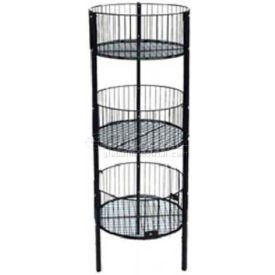3-Tier Bin 18"" L x 45"" H Metal Black