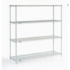 Nexel® 4 Shelf Stainless Steel Wire Shelving Unit Starter 60""W x 18""D x 63""H