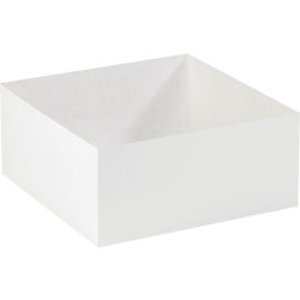 Global Industrial Deluxe Gift Box Bottoms 14""L x 14""W x 6""H White 50/Pack