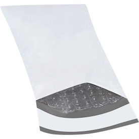 Global Industrial™ Bubble Lined Poly Mailers 4""W x 8""L 2 Mil White 500/Pack