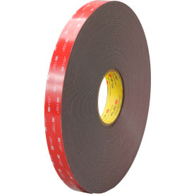 VHB™ 4919F Double Sided Foam Tape 1"" x 5 Yds. 25 Mil Black