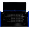 Extreme Tools DX Power Workstation Hutch 41""W x 25""D x 22-1/4""H Black with Blue Handle