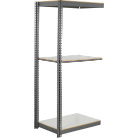 Global Industrial 3 Shelf Standard Duty Boltless Shelving Add On 48""Wx24""Dx84""H Laminate Deck