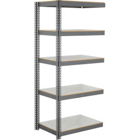 Global Industrial 5 Shelf Extra Heavy Duty Boltless Shelving Add On 48""Wx48""Dx96""H Laminate Deck