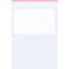 Global Industrial Minigrip White Block Reclosable Bags w/ Hang Hole 9""W x 12""L4 MilClear1000/Pk