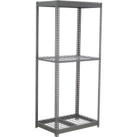Global Industrial 3 Shelf Standard Duty Boltless Shelving Starter 48""W x 12""D x 84""H Wire Deck