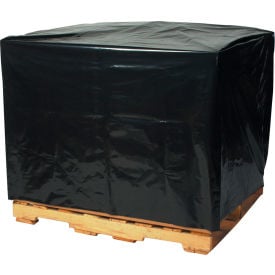 Global Industrial Pallet Covers 51""W x 49""D x 85""H 3 Mil Black 50/Roll