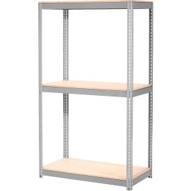 Global Industrial 3 Shelf Heavy Duty Boltless Shelving Starter 72""Wx36""Dx84""H Wood Deck USA