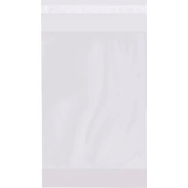 Global Industrial™ Resealable Gusseted Poly Bags 6""W x 2""D x 9""H 2 Mil Clear 1000/Pack