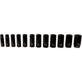 Impact Socket Set 1/2"" Drive 6 Point Deep 12 Piece