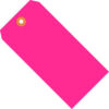 Global Industrial Shipping Tag #2 3-1/4""L x 1-5/8""W  Fluorescent Pink 1000/Pack