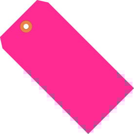 Global Industrial Shipping Tag #2 3-1/4""L x 1-5/8""W  Fluorescent Pink 1000/Pack