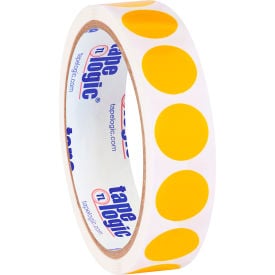 Tape Logic® 3/4"" Dia. Round Inventory Paper Labels Fluorescent Orange Roll of 500