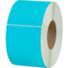 Global Industrial™ Colored Thermal Transfer Labels 4""W x 6""L 3"" Core Light Blue 4/Pack