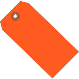 Global Industrial™ Plastic Shipping Tag #5 4-3/4""L x 2-3/8""W Orange 100/Pack