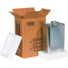 Global Industrial F-Style Haz Mat Shipper Kit 1 Gallon Can 8-3/16""L x 5-11/16""W x 12-3/8""H Kraft