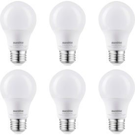 Sunlite® LED A19 Light Bulb E26 Base 11W 1100 Lumens 5000K Super White Pack of 6