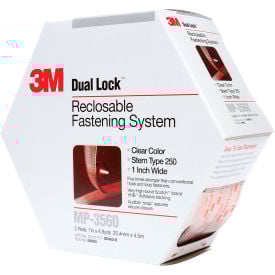 Dual Lock™ MP3560 Mini Pack Fasteners 1""W x 15'L Clear
