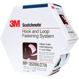 Scotchmate™ MP3526N/MP3527N Hook & Loop Combo Pack Fasteners 1""W x 15'L Black
