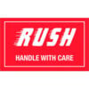 Tape Logic® Labels with ""Rush-Handle With Care"" Print 5""L x 3""W Red/White Roll of 500