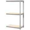Global Industrial 3 Shelf Heavy Duty Boltless Shelving Add On 48""Wx24""Dx84""H Wood Deck USA